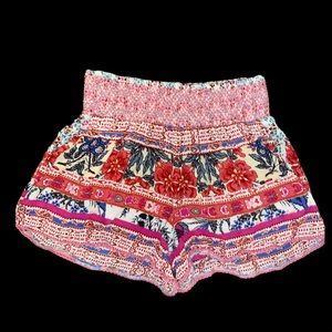 Altar’d state boho floral shorts, never worn, elastic stretchy waist, size small